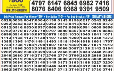 Dear super iron Saturday weekly lottery 12.07.25 7pm result