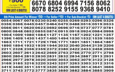 Dear super gold monday weekly lottery 14.07.25 7pm result