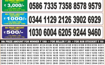 Punjab state dear 50 monthly lottery result 15.07.2025 Today