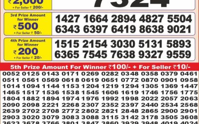 Punjab state dear 10 weekly lottery result,6pm,16.07.2025