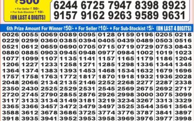 Dear super platinum Thursday weekly lottery 17.07.25 7pm result