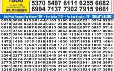 Dear Super Silver Friday weekly lottery 18.07.25 7pm result