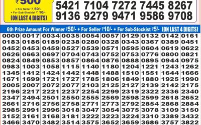 Dear super iron Saturday weekly lottery 19.07.25 7pm result