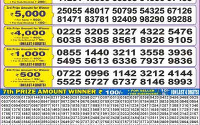 Dear 50 jhelum monday weekly lottery 21.07.25 5pm result