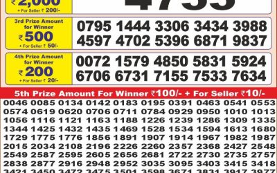 Punjab State Dear 10 monday Weekly Lottery 21.07.25 6PM Result