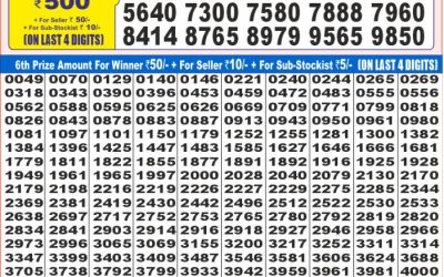 Dear super peral wednesday weekly lottery 23.07.25 7pm result