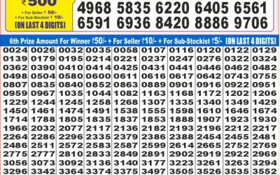 Dear super platinum Thursday weekly lottery 24.07.25 7pm result