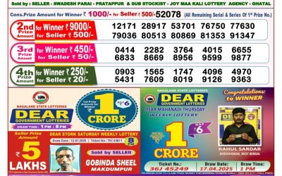 Dear sandpiper Thursday weekly lottery 24.07.25 8pm result