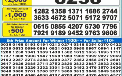 Dear 10 red Friday weekly lottery 25.07.25 1.30pm result