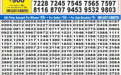 Dear Super Silver Friday weekly lottery 25.07.25 7pm result