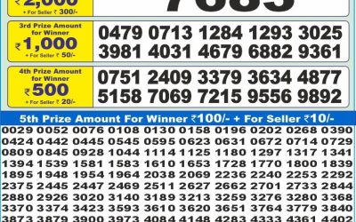 Dear 10 yellow saturday weekly lottery 26.07.25 1.30pm result