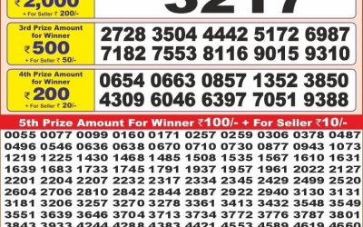 Punjab State Dear 10 Saturday Weekly Lottery 26.07.25 6PM Result
