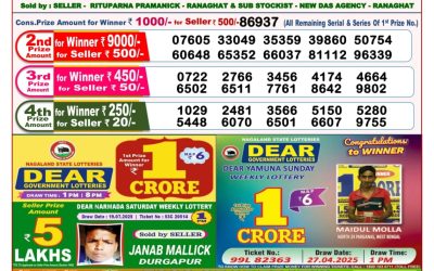 Dear Goose Tuesday Weekly Lottery 29.07.25 8pm Result
