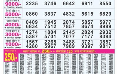 Dear 100 Ganga Thursday weekly lottery 03.07.25 5pm result