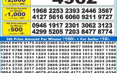 Dear 10 Violet Sunday Weekly Lottery 03.08.25 1.30pm Result