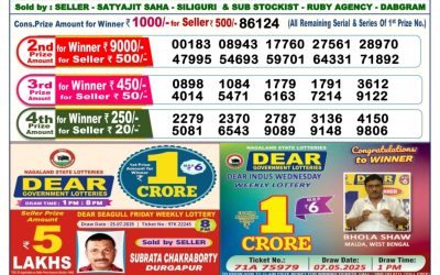Dear Comet Tuesday Weekly Lottery 05.08.25 6pm Result