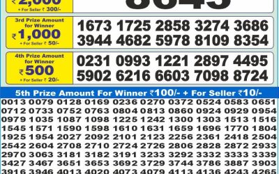 Dear 10 Red Friday Weekly Lottery 08.08.25 1.30pm Result