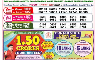 Dear Toucan Sunday Weekly Lottery 17.08.25 8pm Result