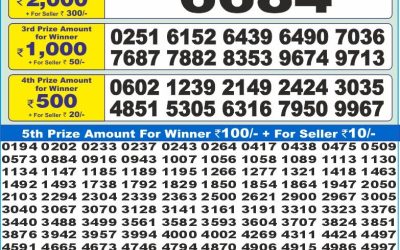 Dear 10 Blue Monday Weekly Lottery 18.08.25 1.30pm Result