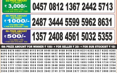 Punjab state dear 50 monthly lottery result 19.08.25 Today