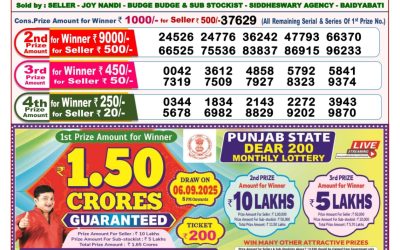 Dear Sandpiper Thursday Weekly Lottery 21.08.25 8pm Result