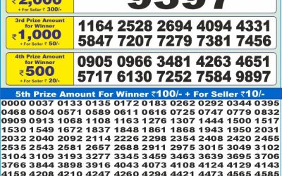Dear 10 Red Friday Weekly Lottery 22.08.25 1.30pm Result