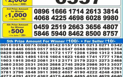 Dear 10 Yellow Saturday Weekly Lottery 23.08.25 1.30pm Result