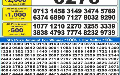 Dear 10 Blue Monday Weekly Lottery 11.08.25 1.30pm Result