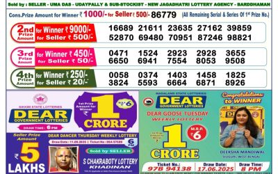 Dear Comet Tuesday Weekly Lottery 23.09.25 6pm Result