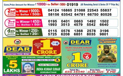 Dear Vixen Sunday Weekly Lottery 21.09.25 6pm Result