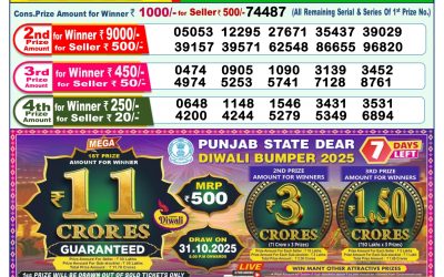 Dear Meghna Friday Weekly Lottery 24.10.25 1pm Result