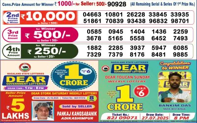 Dear Supreme Thursday Weekly Lottery 06.11.25 6pm Result