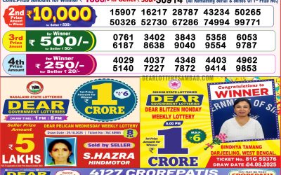 Dear Magic Sunday Weekly Lottery 09.11.25 8pm Result