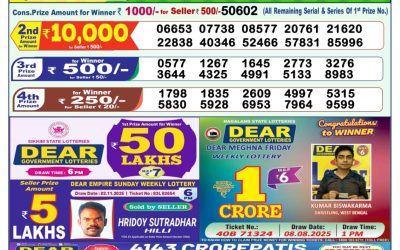 Dear Spark Wednesday Weekly Lottery 12.11.25 1pm Result
