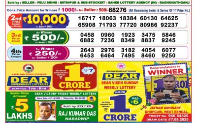 Dear Lucky Saturday Weekly Lottery 15.11.25 8pm Result