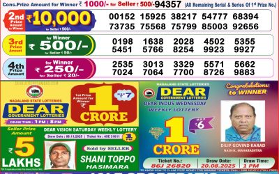 Dear Magic Sunday Weekly Lottery 16.11.25 8pm Result