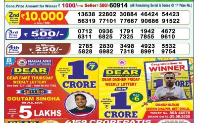 Dear Victory Friday Weekly Lottery 21.11.25 1pm Result