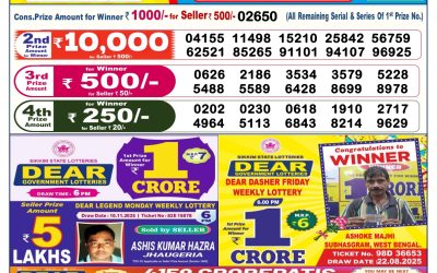 Dear Prestige Tuesday Weekly Lottery 18.11.25 6pm Result