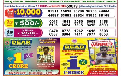 Dear Destiny Tuesday Weekly Lottery 02.12.25 8pm Result