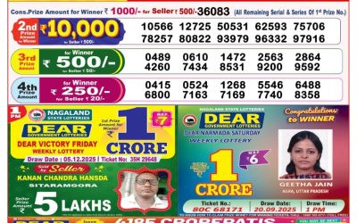Dear Horizon Friday Weekly Lottery 05.12.25 8pm Result