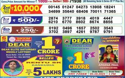 Dear Wish Sunday Weekly Lottery 14.12.25 1pm Result