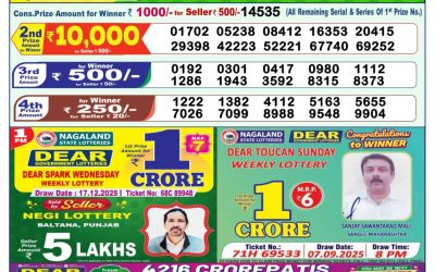 Dear Star Thursday Weekly Lottery 18.12.25 1pm Result