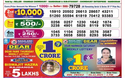 Dear Horizon Friday Weekly Lottery 02.01.26 8pm Result