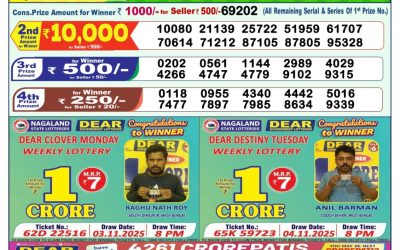 Dear Victory Friday Weekly Lottery 09.01.26 1pm Result
