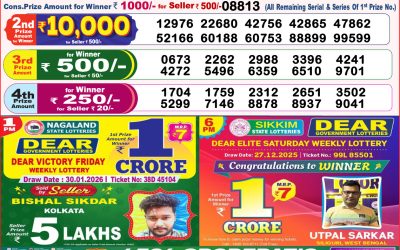 Dear Horizon Friday Weekly Lottery 30.01.26 8pm Result