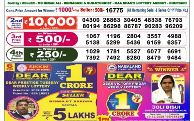 Dear Regal Wednesday Weekly Lottery 18.02.26 6pm Result
